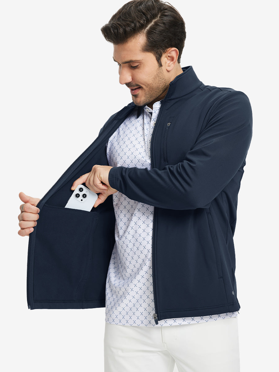 Lightweight Casual Fleece Jacket with 5 Pockets