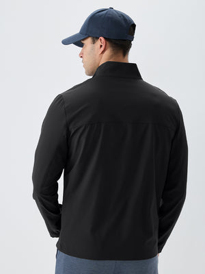 Full Zip Stand Collar Lightweight Windbreaker Jacket