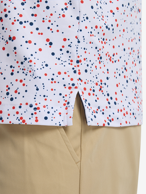 Lightweight Print Long Sleeve Polo