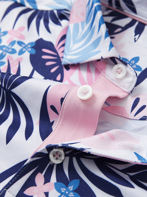 Youth Print Stretch Lightweight Polo Shirts