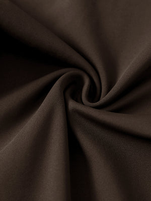Close-up of ultra-stretch quick dry fabric used in coffee brown women's golf sweatpants