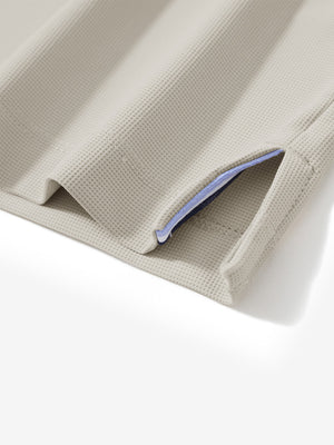 Dry Fit Waffle Textured Collared Golf Shirts