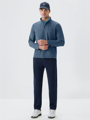 Full Zip Stand Collar Lightweight Windbreaker Jacket