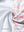 Close-up of the inner and outer fabric of youth full print stylish hoodies pullover in white pizza, showing texture and finish