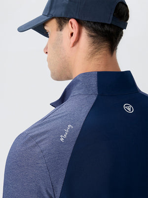 Color Block Moisture Wicking Half Zip Pullover