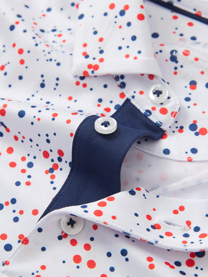 Youth Print Stretch Lightweight Polo Shirts