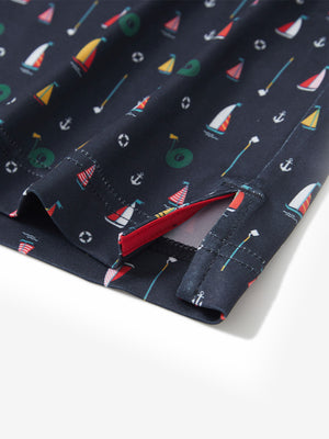 Youth Print Stretch Lightweight Polo Shirts