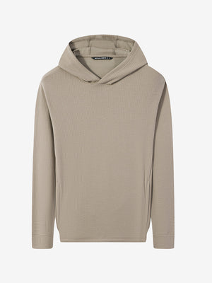 Texture Pullover Hoodie with Pockets
