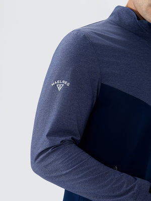 Color Block Moisture Wicking Half Zip Pullover