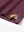 Close-up of the hem vent on the burgundy geometric 4 way stretch print collared polo shirt, showing the side split for movement