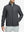 Model in dark grey Softshell Jacket, front half-body view from nose down – sharp and polished look