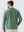 Heather Brushed Rib Knit Crewneck Sweatshirt