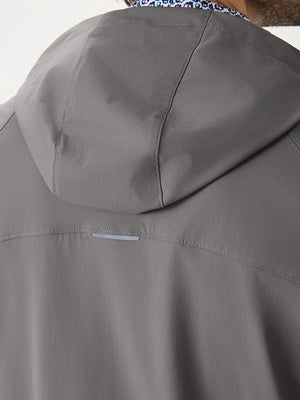 Nylon Blend Water Resistant Windbreaker Jacket
