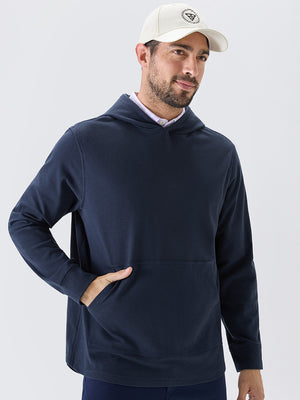 Stretch Ultra-Comfy Heather Brushed Rib Knit Hoodie