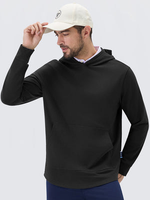 Stretch Ultra-Comfy Heather Brushed Rib Knit Hoodie