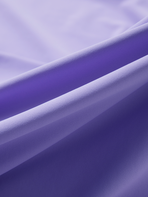 Close-up of the smooth cotton-blend fabric on the lilac everyday classic solid polo