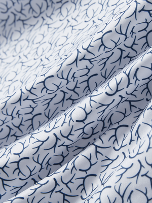 Stylish Full Print Contrast Collared Golf Polo Shirts