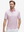Front half-body of model in pink artichoke lightweight stretch upgraded print golf polo shirts
