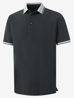 Dry Fit Short Sleeve Rib Collar & Cuff Polo Shirt