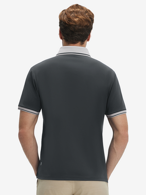 Dry Fit Short Sleeve Rib Collar & Cuff Polo Shirt