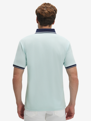 Dry Fit Short Sleeve Rib Collar & Cuff Polo Shirt