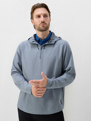 Water Resistant 1/4 Zip Hooded Pullover