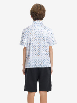 Stylish Print Boys Polo Shirts
