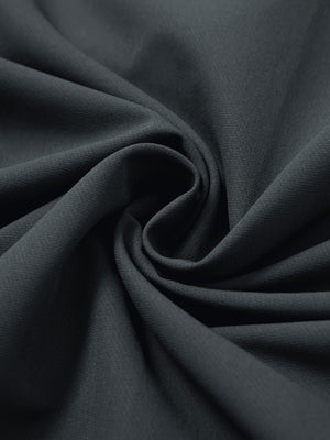 Mock neck quarter button golf pullover, detailed fabric close-up in dark grey showing soft texture and fine knit finish